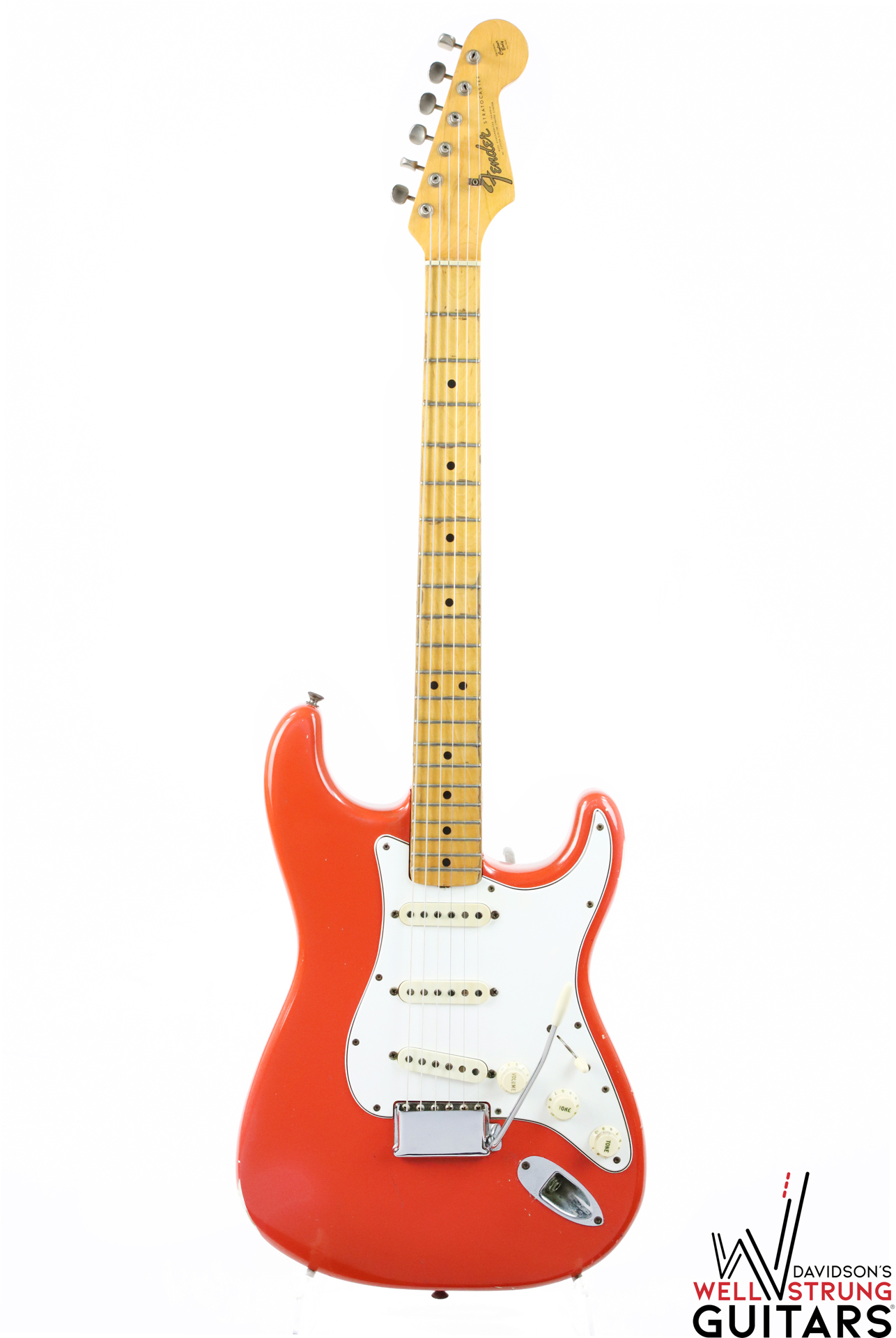Stratocaster – Fiesta Red (Maple Cap) – Davidson's Well Strung